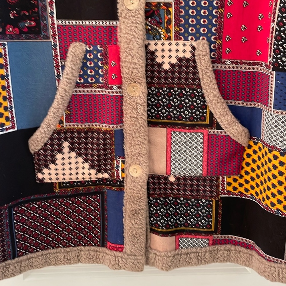 Unbranded Patchwork Print Cabin-Core Button Up Ho… - image 7